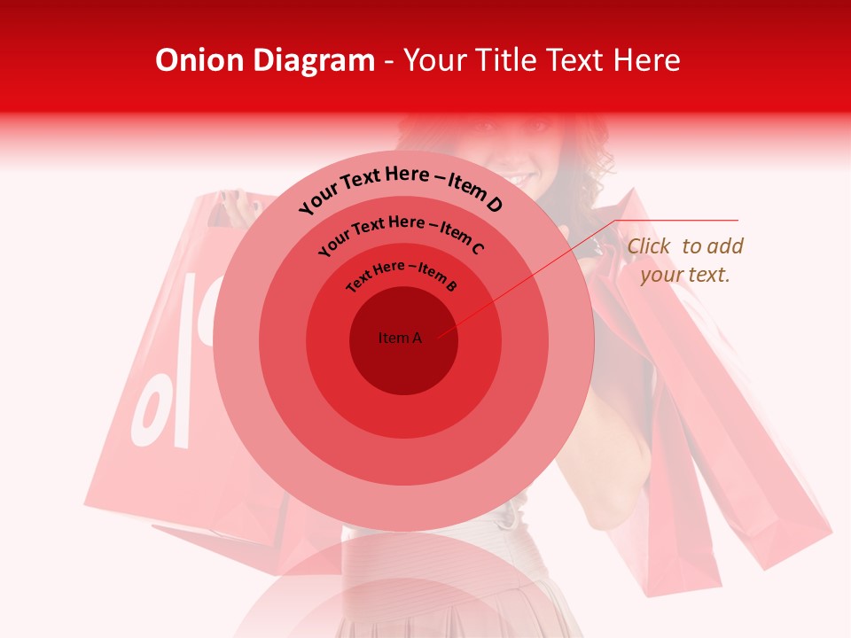 A Woman Holding Shopping Bags And A Sale Sign PowerPoint Template