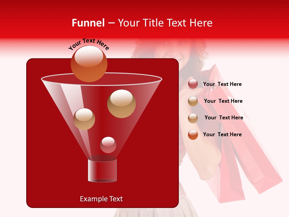 A Woman Holding Shopping Bags And A Sale Sign PowerPoint Template