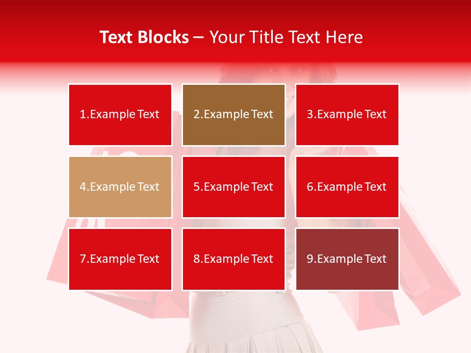 A Woman Holding Shopping Bags And A Sale Sign PowerPoint Template