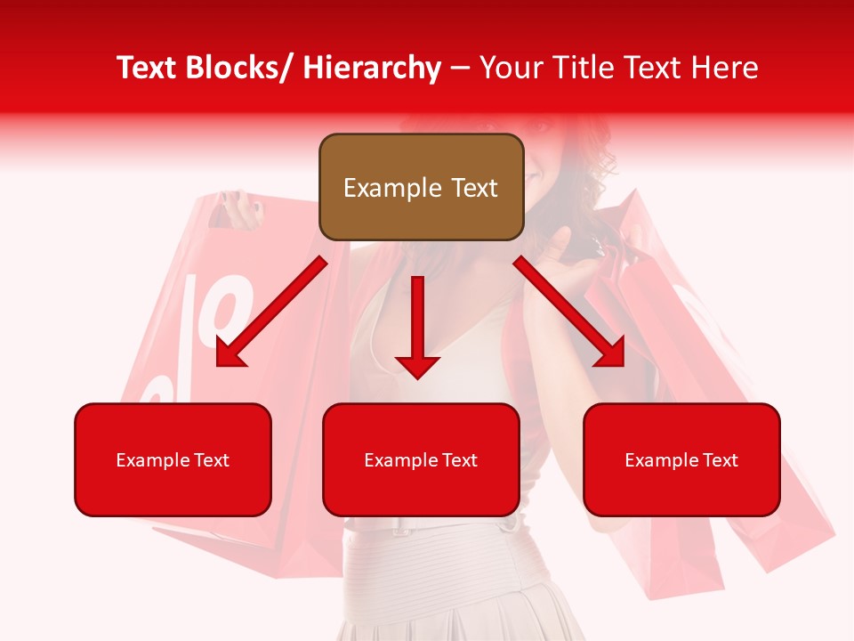 A Woman Holding Shopping Bags And A Sale Sign PowerPoint Template