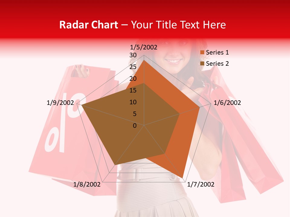 A Woman Holding Shopping Bags And A Sale Sign PowerPoint Template