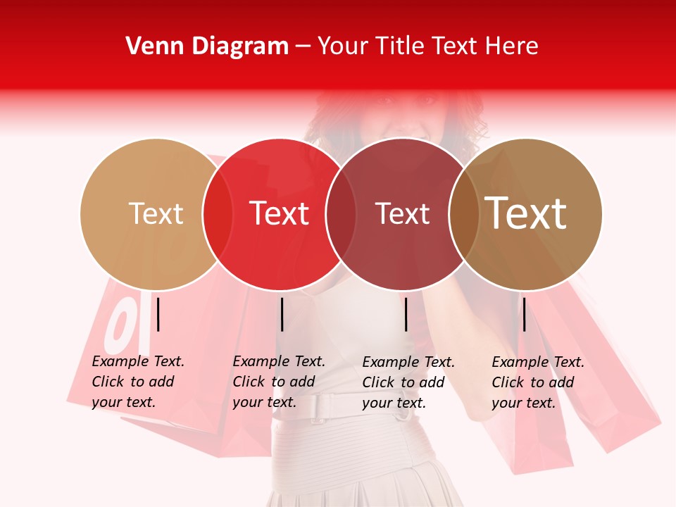 A Woman Holding Shopping Bags And A Sale Sign PowerPoint Template