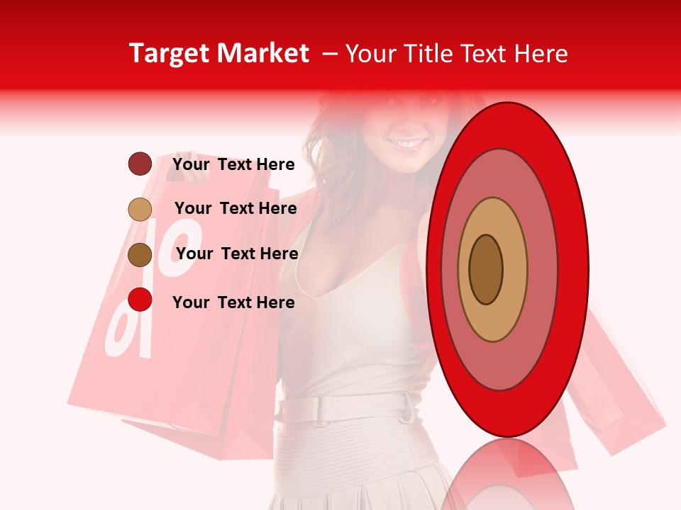 A Woman Holding Shopping Bags And A Sale Sign PowerPoint Template