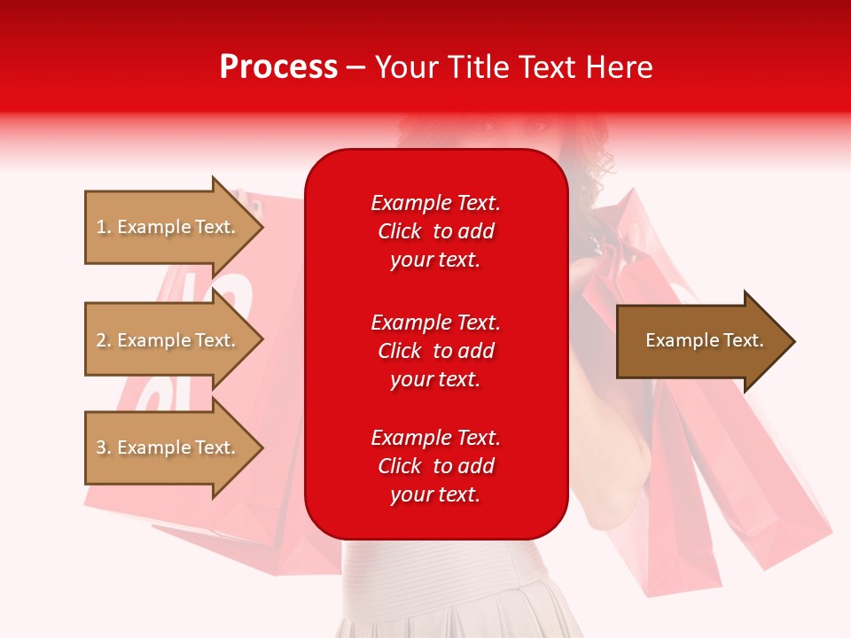 A Woman Holding Shopping Bags And A Sale Sign PowerPoint Template