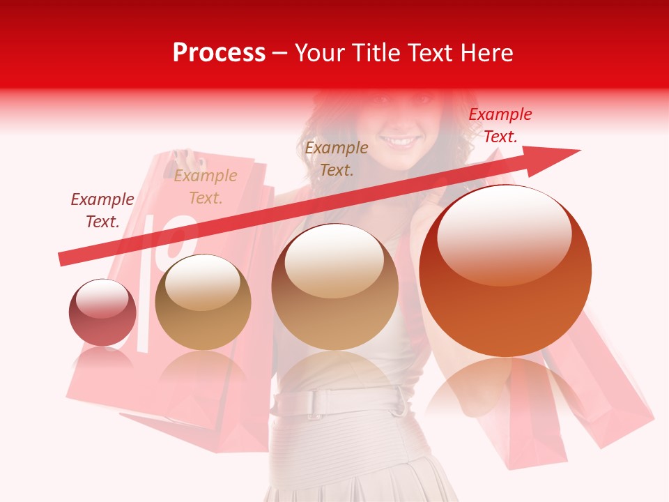 A Woman Holding Shopping Bags And A Sale Sign PowerPoint Template