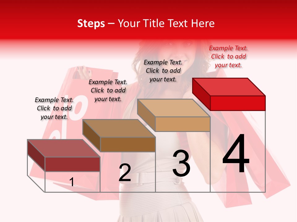 A Woman Holding Shopping Bags And A Sale Sign PowerPoint Template