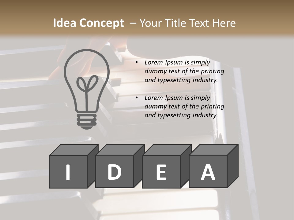 A Person Playing A Piano Powerpoint Presentation PowerPoint Template