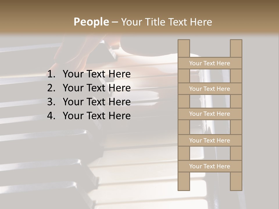 A Person Playing A Piano Powerpoint Presentation PowerPoint Template