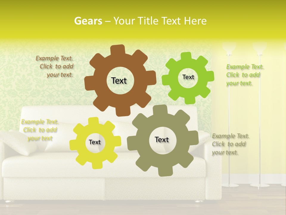 Canine Huskys Team PowerPoint Template