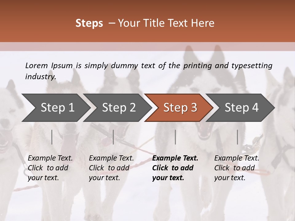 Canine Huskys Team PowerPoint Template