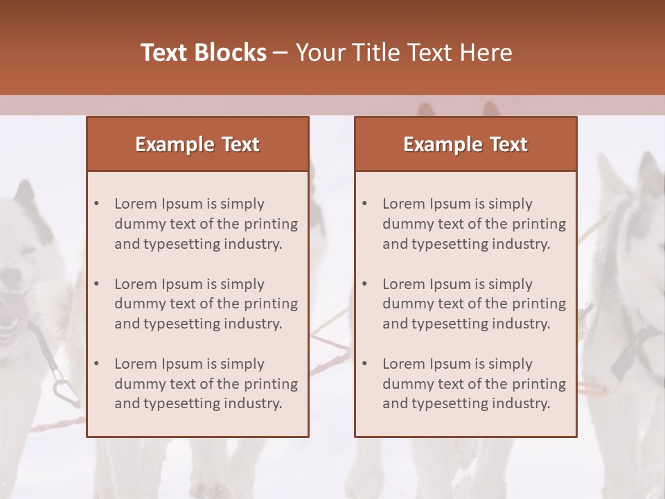Canine Huskys Team PowerPoint Template