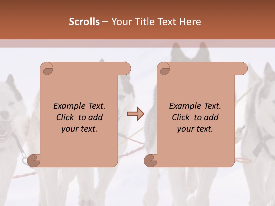 Canine Huskys Team PowerPoint Template