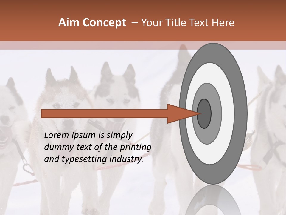 Canine Huskys Team PowerPoint Template