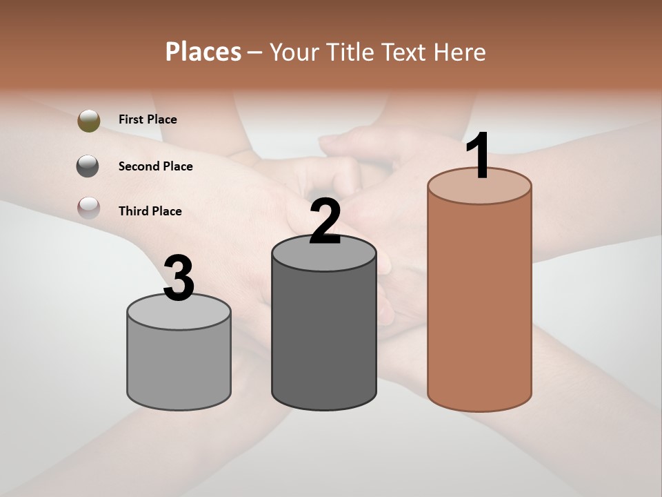 A Group Of People Holding Hands In A Circle PowerPoint Template