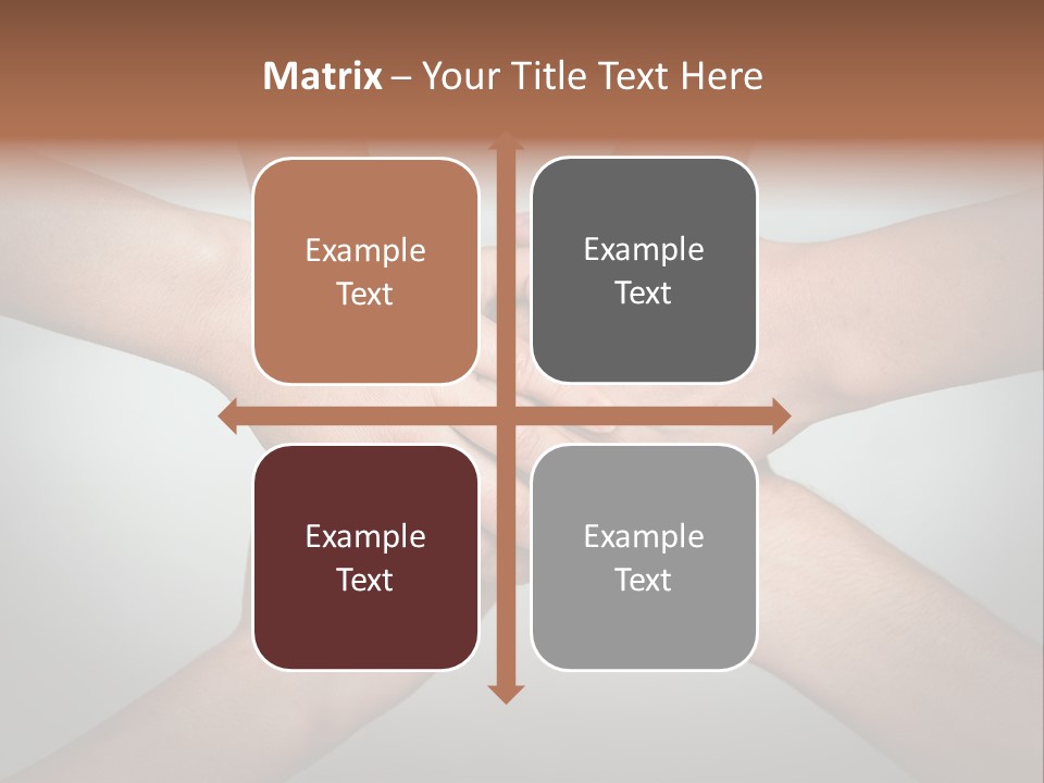 A Group Of People Holding Hands In A Circle PowerPoint Template