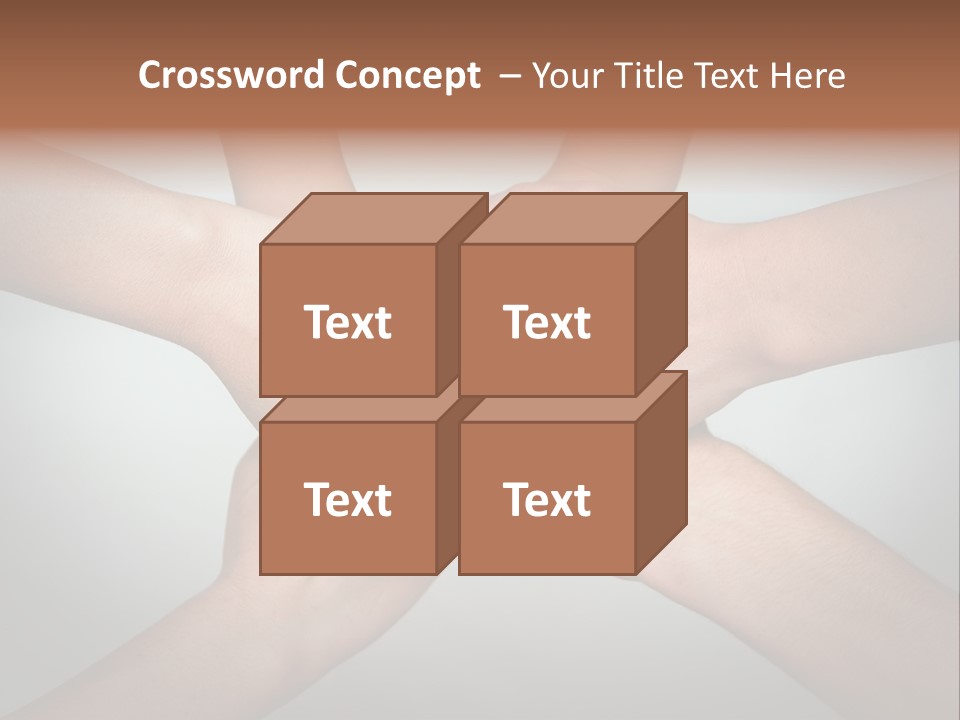 A Group Of People Holding Hands In A Circle PowerPoint Template