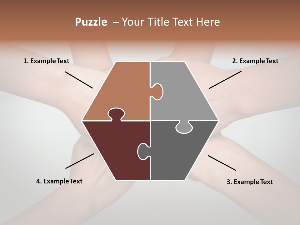 A Group Of People Holding Hands In A Circle PowerPoint Template