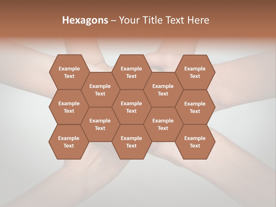 A Group Of People Holding Hands In A Circle PowerPoint Template