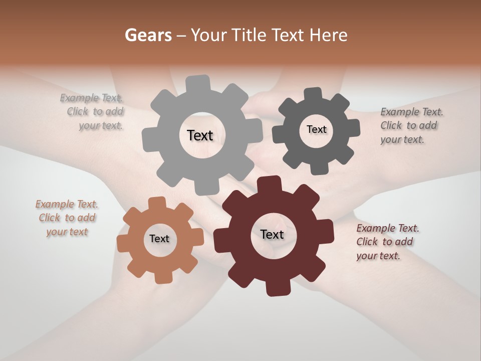 A Group Of People Holding Hands In A Circle PowerPoint Template