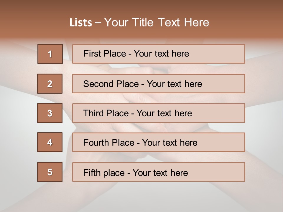 A Group Of People Holding Hands In A Circle PowerPoint Template