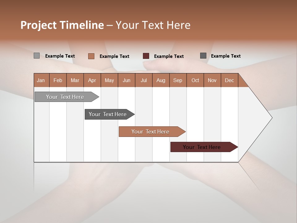 A Group Of People Holding Hands In A Circle PowerPoint Template