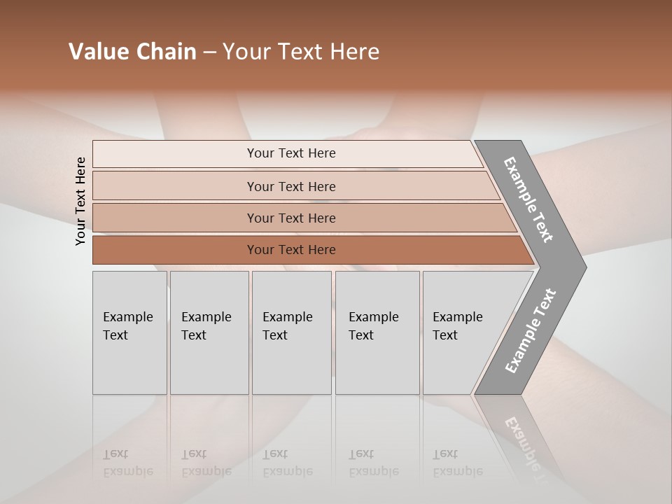 A Group Of People Holding Hands In A Circle PowerPoint Template
