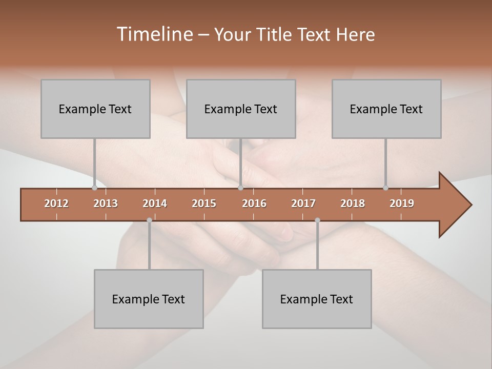 A Group Of People Holding Hands In A Circle PowerPoint Template