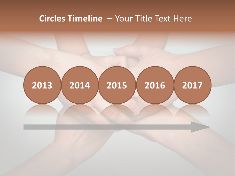 A Group Of People Holding Hands In A Circle PowerPoint Template