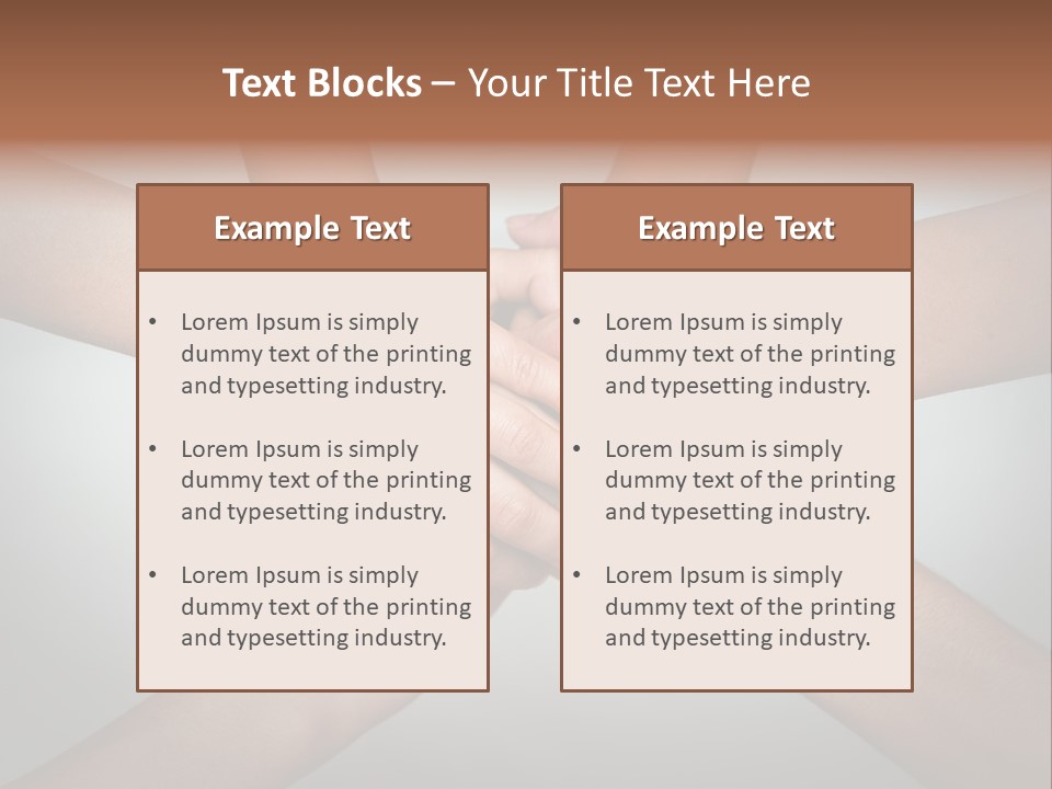 A Group Of People Holding Hands In A Circle PowerPoint Template
