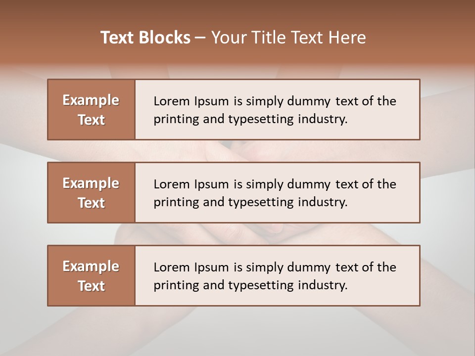 A Group Of People Holding Hands In A Circle PowerPoint Template