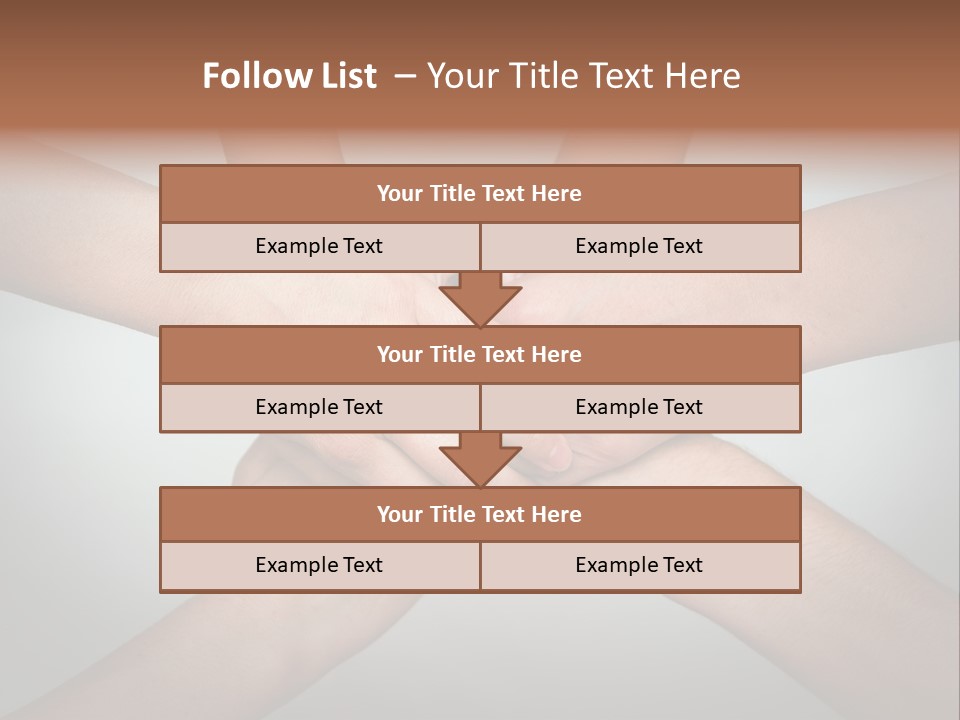 A Group Of People Holding Hands In A Circle PowerPoint Template