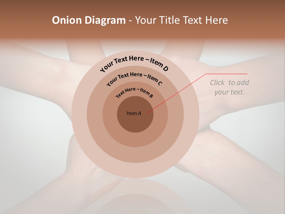 A Group Of People Holding Hands In A Circle PowerPoint Template