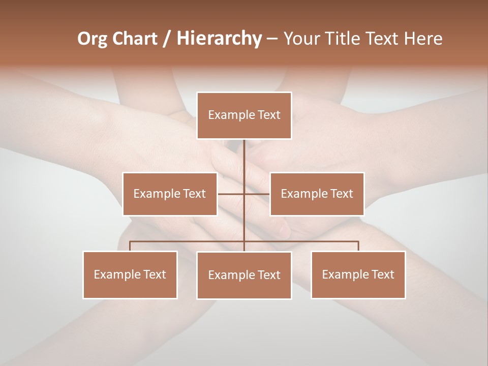 A Group Of People Holding Hands In A Circle PowerPoint Template