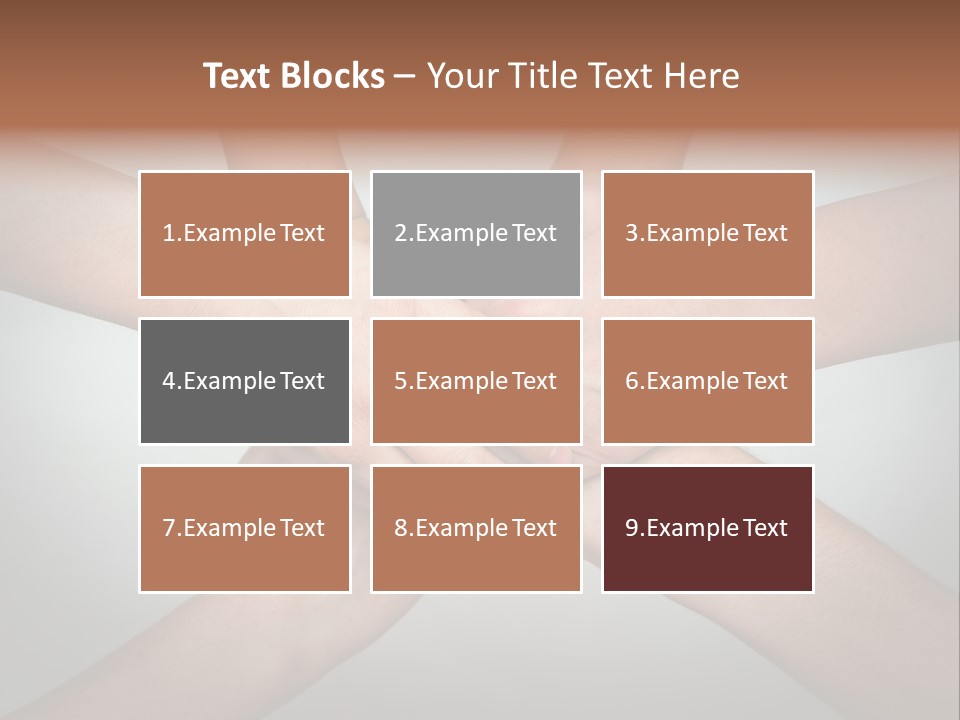A Group Of People Holding Hands In A Circle PowerPoint Template