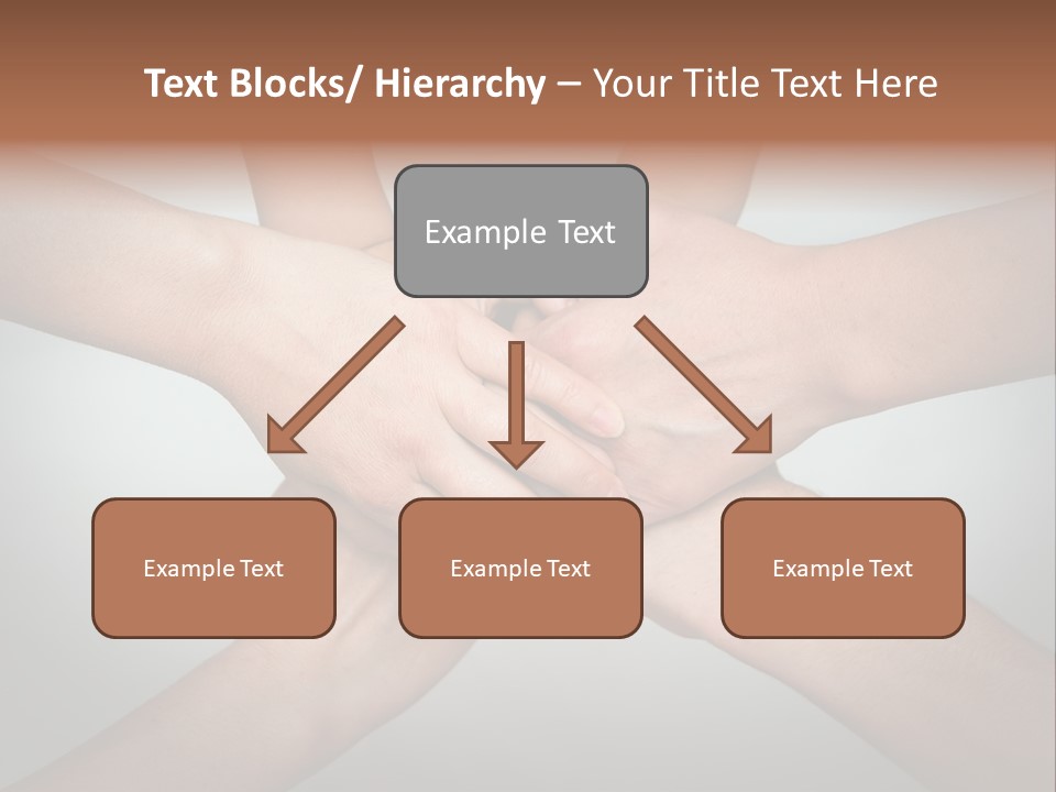 A Group Of People Holding Hands In A Circle PowerPoint Template