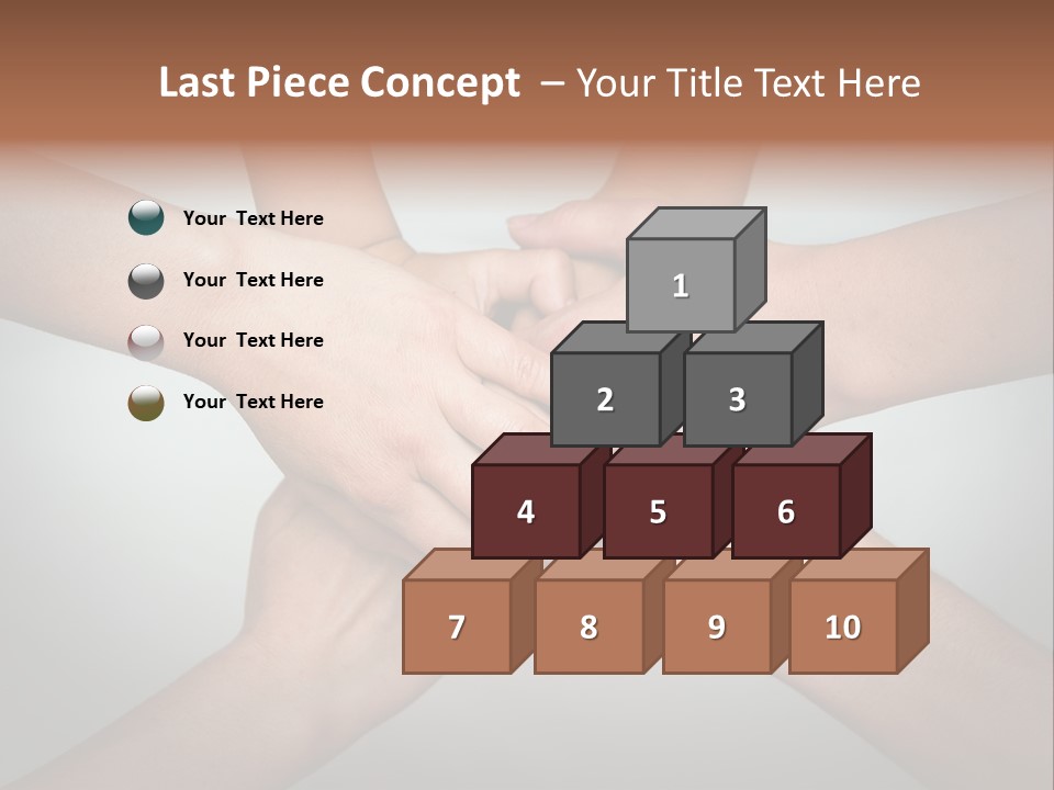 A Group Of People Holding Hands In A Circle PowerPoint Template