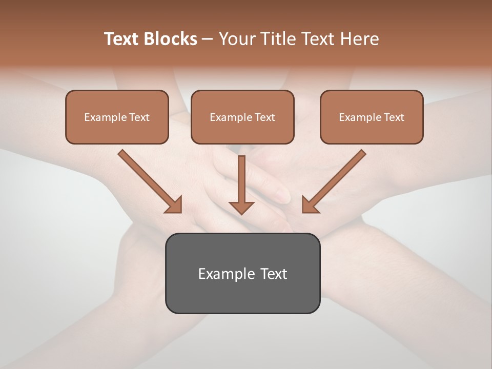 A Group Of People Holding Hands In A Circle PowerPoint Template