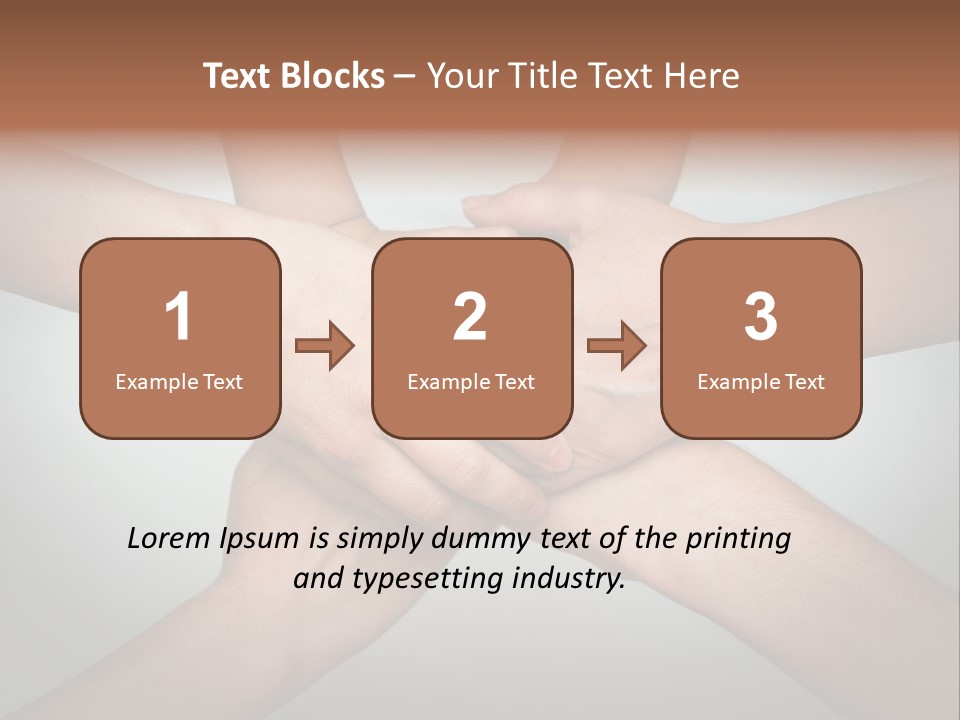A Group Of People Holding Hands In A Circle PowerPoint Template