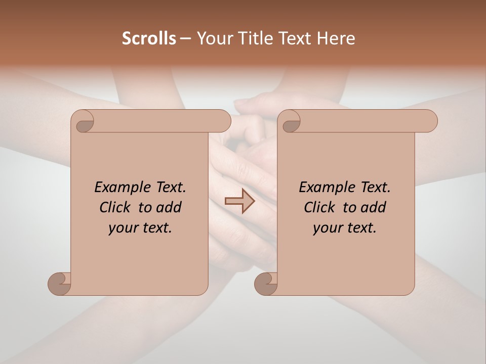 A Group Of People Holding Hands In A Circle PowerPoint Template