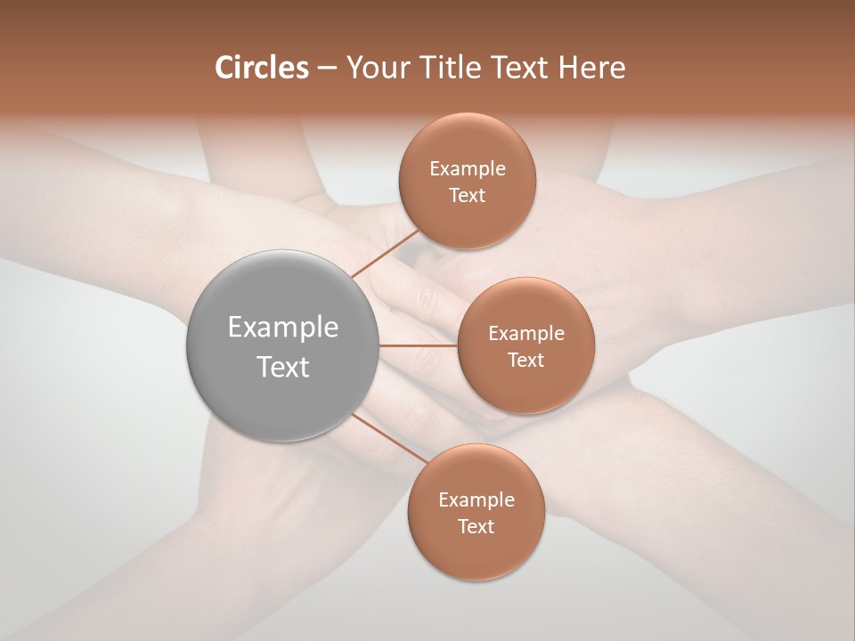 A Group Of People Holding Hands In A Circle PowerPoint Template