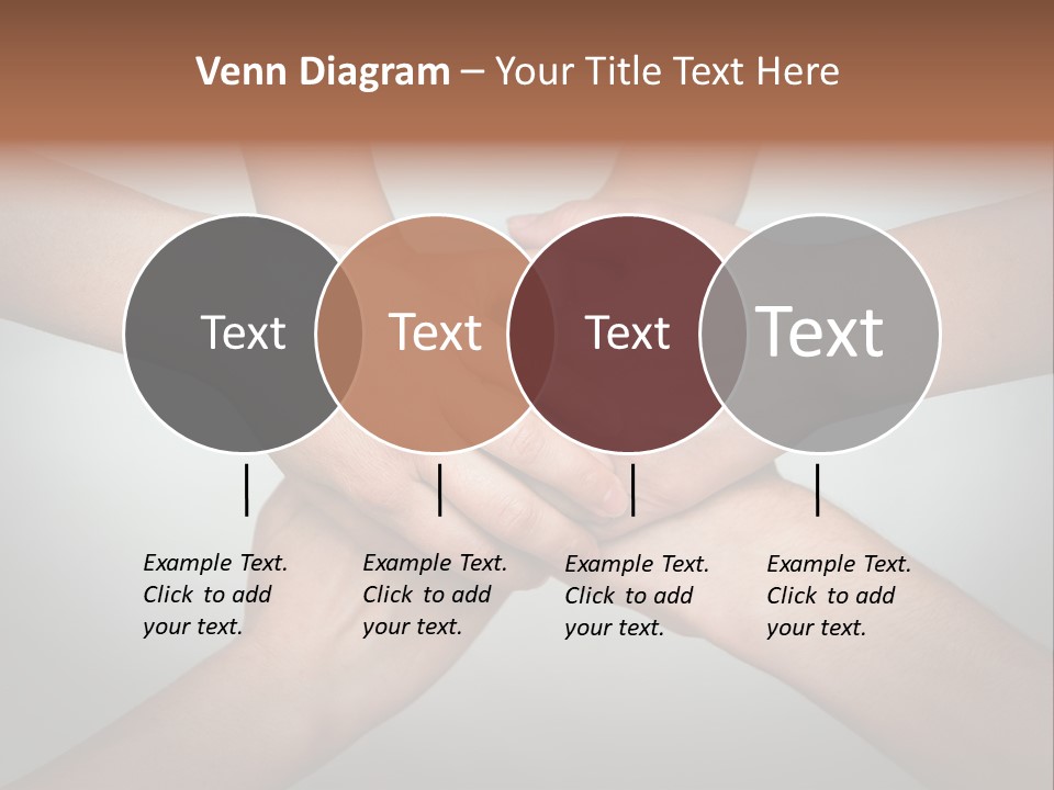 A Group Of People Holding Hands In A Circle PowerPoint Template