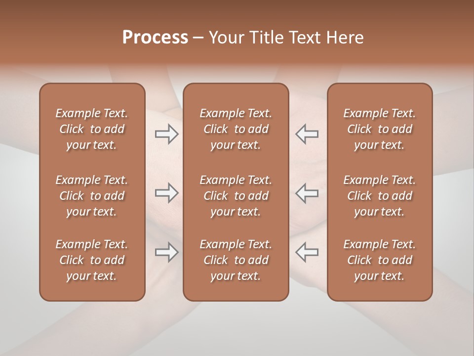 A Group Of People Holding Hands In A Circle PowerPoint Template