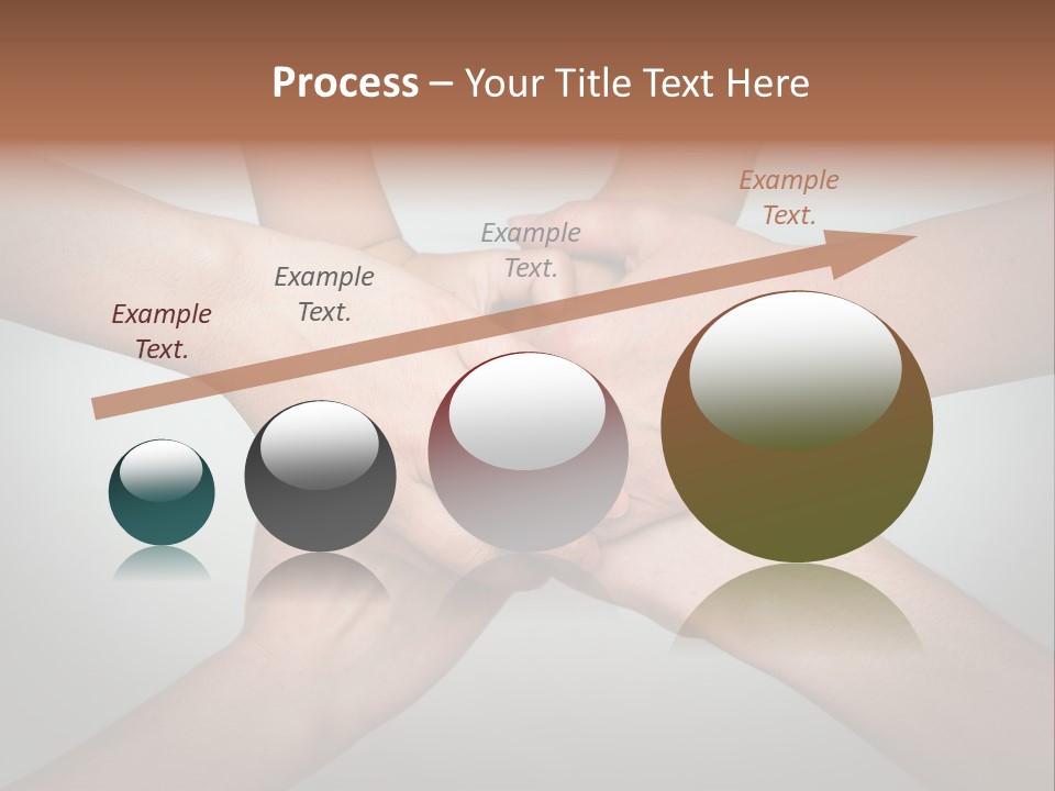 A Group Of People Holding Hands In A Circle PowerPoint Template