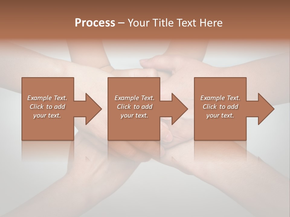 A Group Of People Holding Hands In A Circle PowerPoint Template