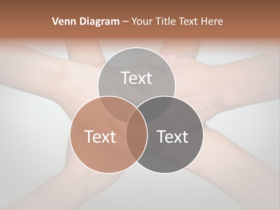 A Group Of People Holding Hands In A Circle PowerPoint Template