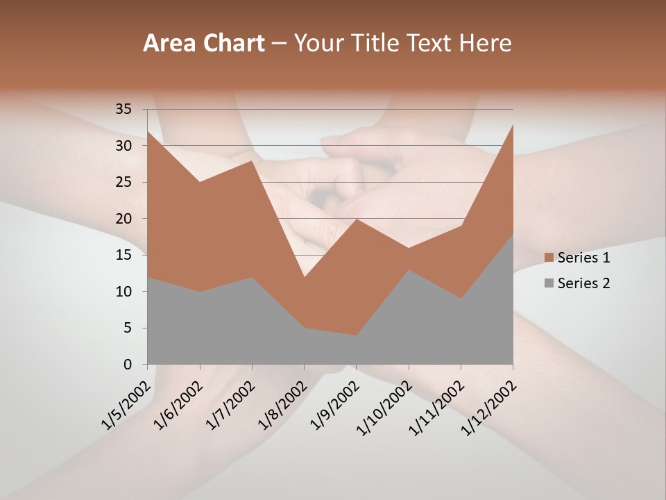A Group Of People Holding Hands In A Circle PowerPoint Template