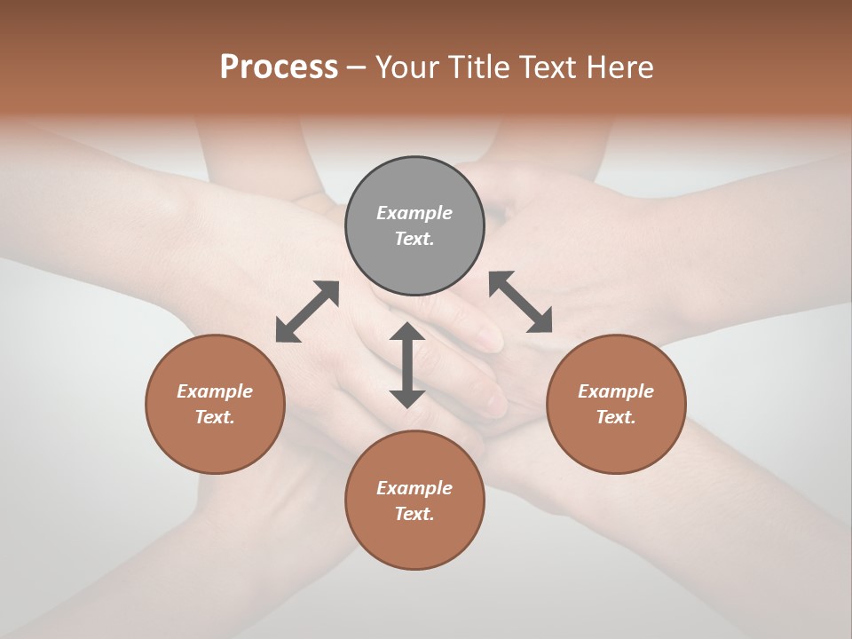 A Group Of People Holding Hands In A Circle PowerPoint Template