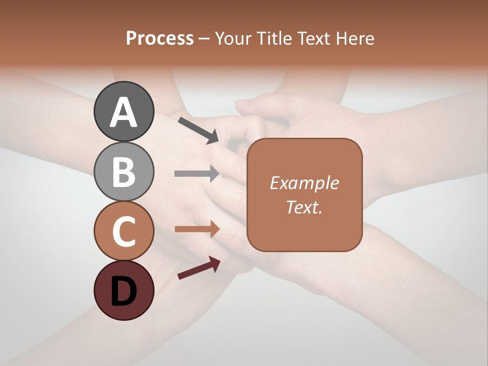 A Group Of People Holding Hands In A Circle PowerPoint Template