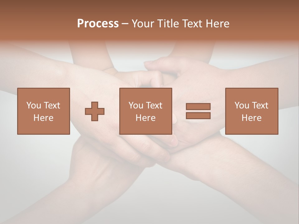 A Group Of People Holding Hands In A Circle PowerPoint Template