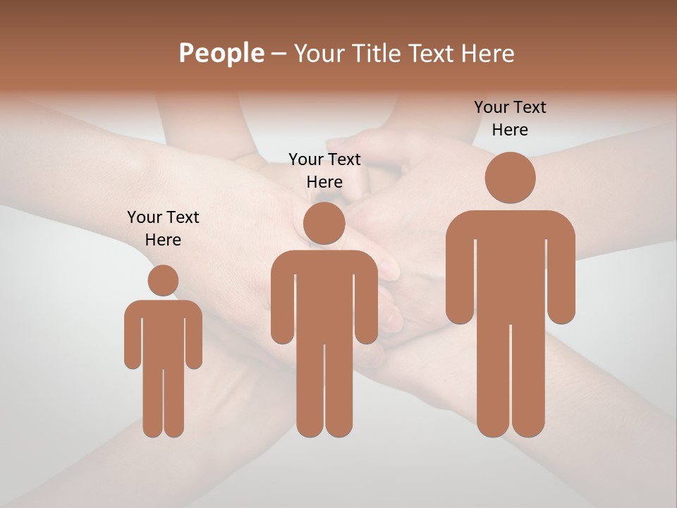 A Group Of People Holding Hands In A Circle PowerPoint Template